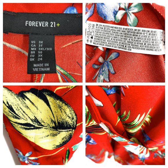 FOREVER 21+ Tropical Longline Kimono - Picture 8 of 8